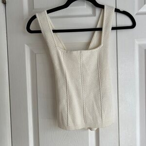 Abercrombie knit cross cross back tank top size small